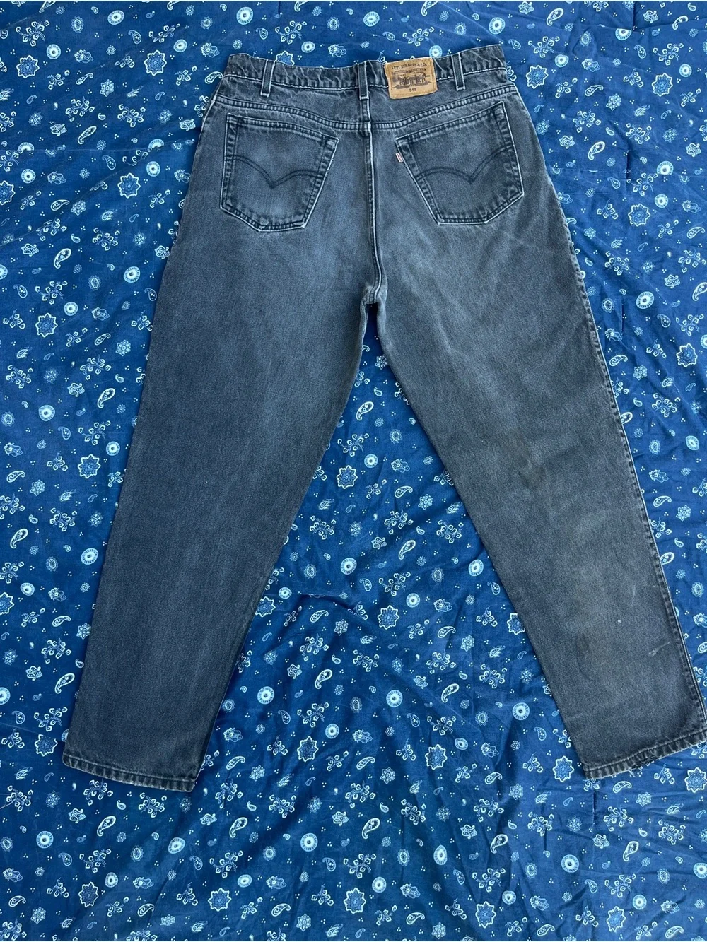 Levi's Men's Washed Black Relaxed-Fit Jeans